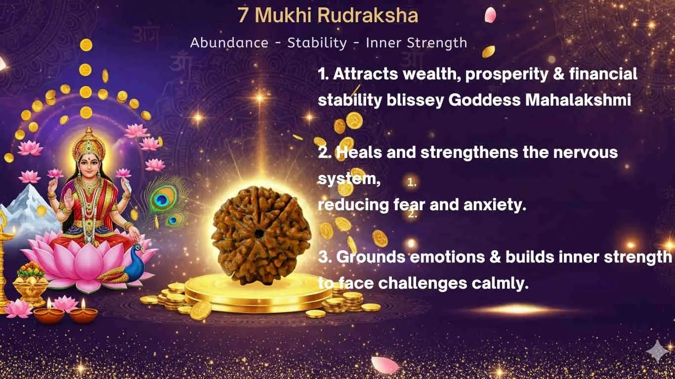 Seven Mukhi 7 Face Rudraksha Collection - Rudra Kailash