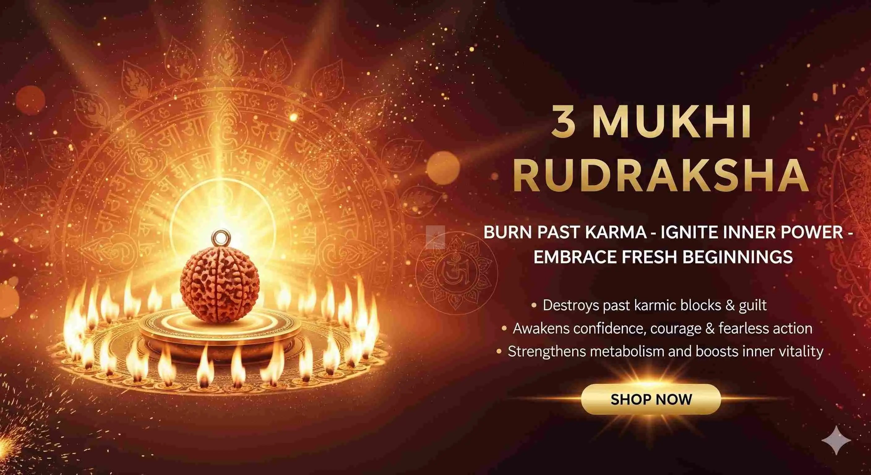 Three Mukhi 3 Face Rudraksha Collection - Rudra Kailash