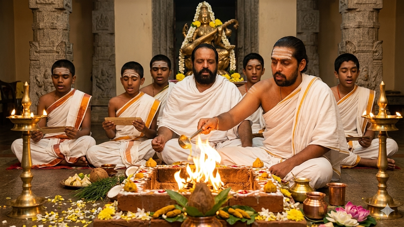 Saraswathi Homa — Online Vedic Fire Ritual for Knowledge & Education