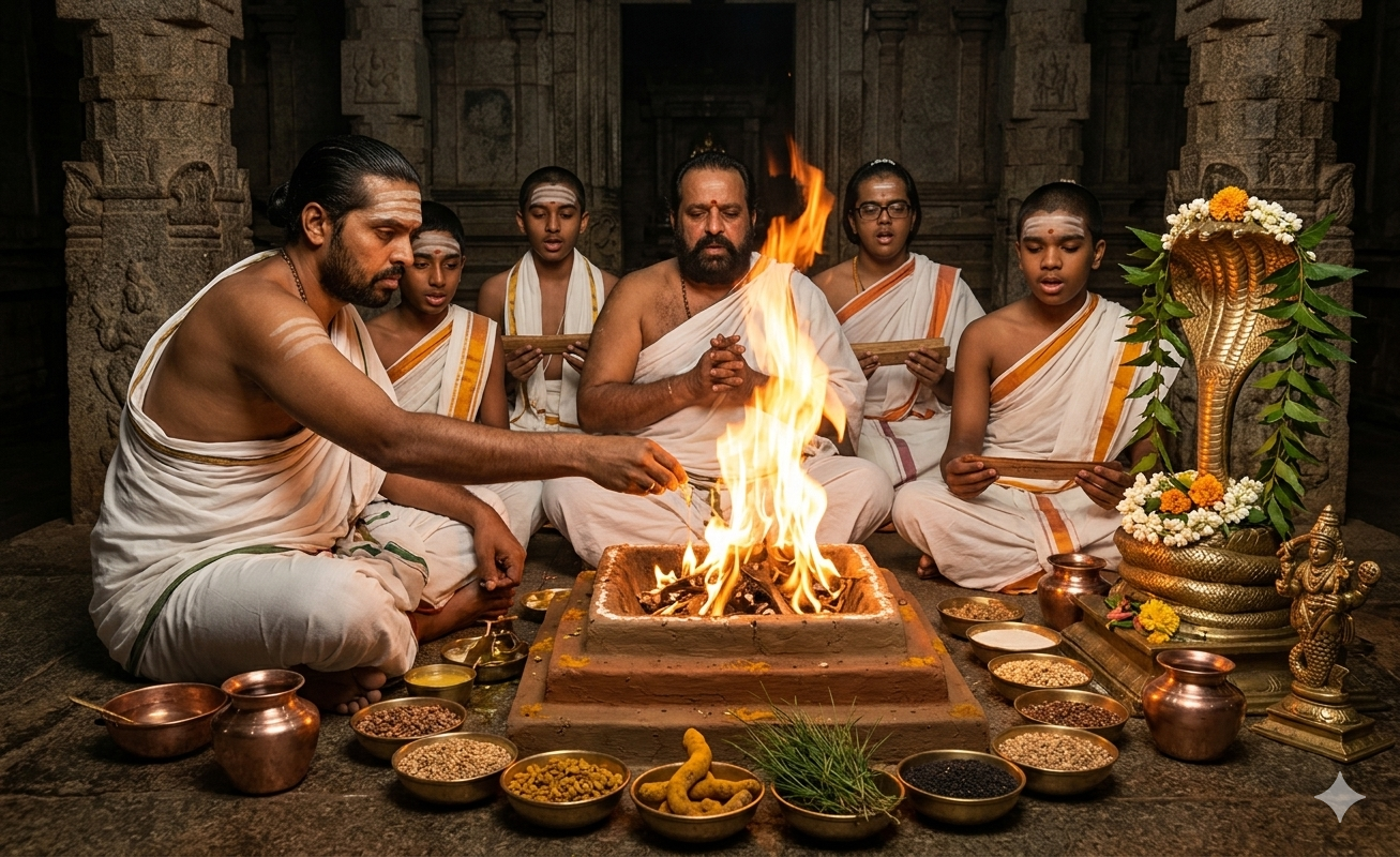 Kala Sarpa Dosha Homa — Online Vedic Fire Ritual for Rahu Ketu Relief