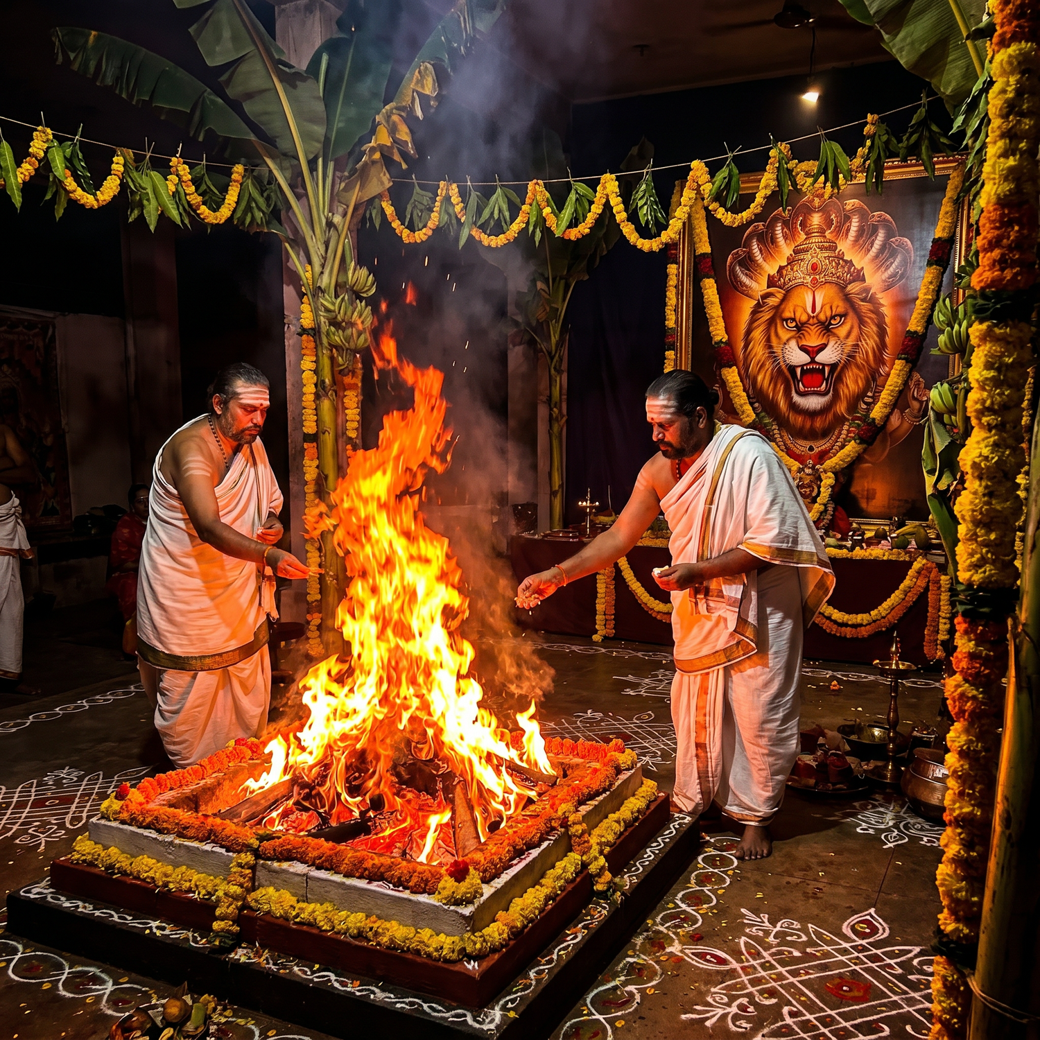 Pratyangira Devi Homa — Online Vedic Fire Ritual for Protection & Black Magic Removal
