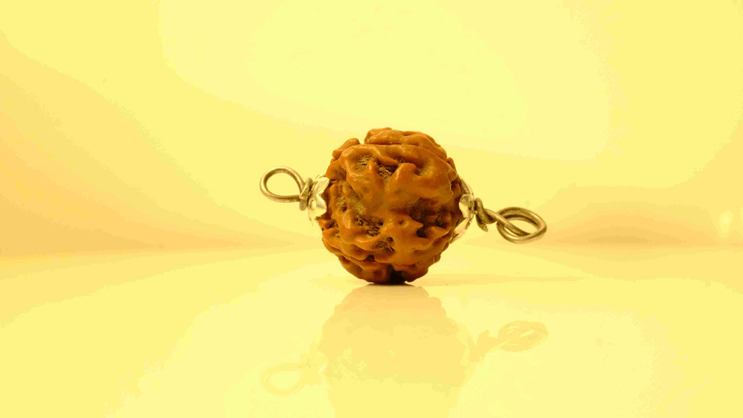 4 Mukhi Nepali Rudraksha with Silver Capping