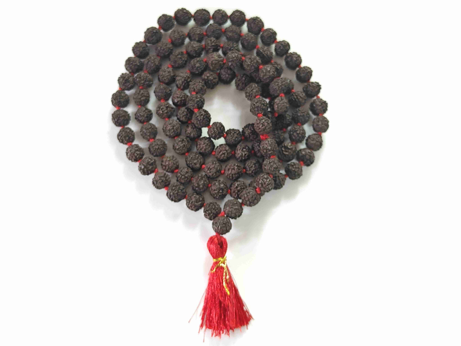 5 Mukhi Rudraksha Mala Black 6.5mm-7.00mm