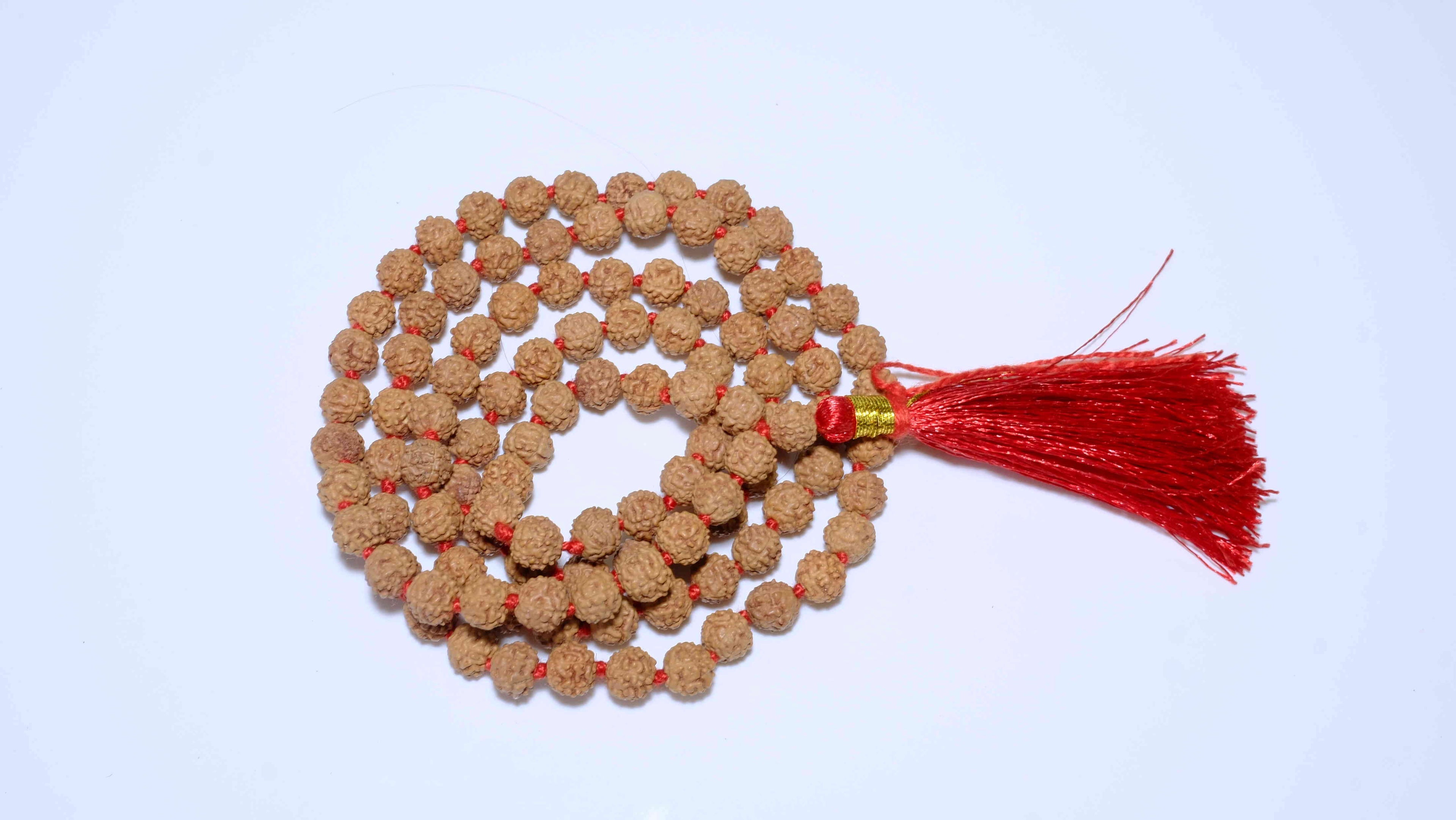 5 Mukhi Rudraksha Mala 6.0mm- 7.0mm
