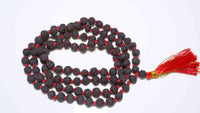 5 Mukhi Rudraksha Mala Black 5.5mm-6.0mm