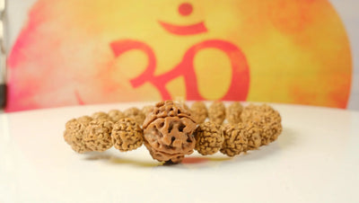 6 Mukhi Rudraksha Bracelet Lord Karthikeya. 6 Mukhi nepali main bead