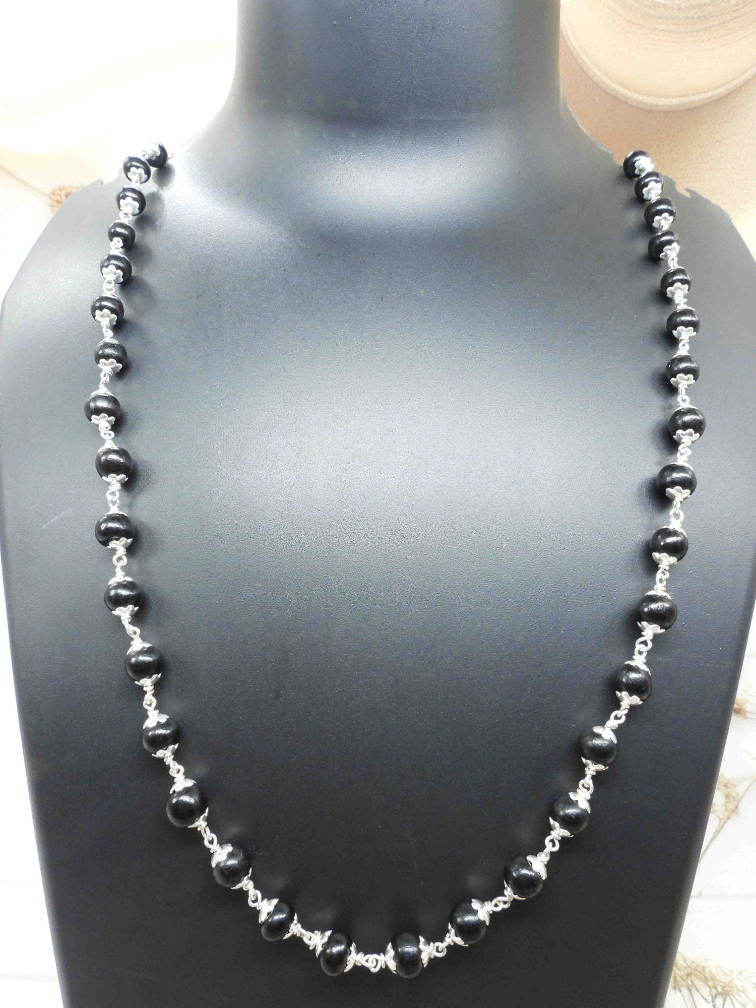 Silver Karungali Mala