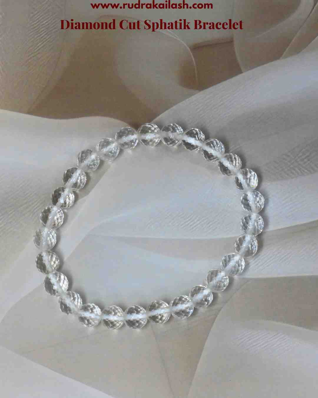 Diamond Cut Sphatik Bracelet