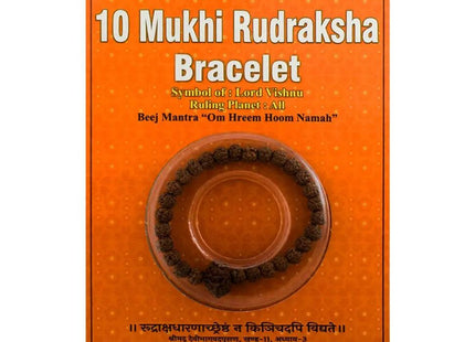 Ten Mukhi 10 Face Rudraksha Bracelet - Rudra Kailash
