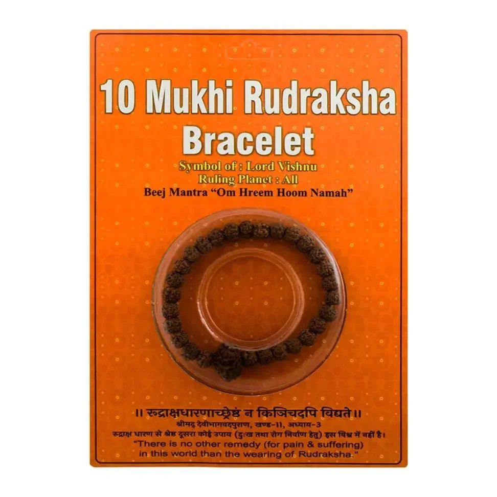 Ten Mukhi 10 Face Rudraksha Bracelet - Rudra Kailash