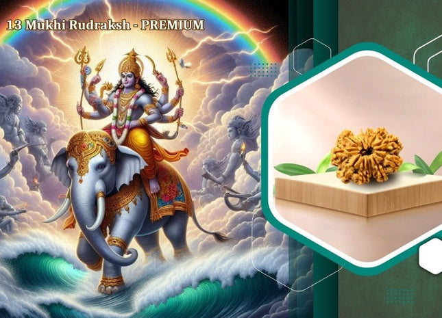 Thirteen Mukhi 13 Face Premium Rudraksha: – Attraction, Prosperity & Desire Fulfillment - Rudra Kailash